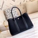 Hermes Garden Party 36cm Tote Bags Original Leather A3698 Black PY645Mu87