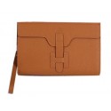 Hermes Jige Clutch Bag Calfskin Leather HQ8059 Wheat PY1436ot97