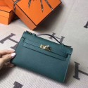 Hermes Kelly 22CM Tote Bag Original Epsom Leather KL22 Dark Green PY773Gv83