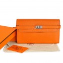 Hermes Kelly Wallet Togo Leather Bi-Fold Purse A708 Orange PY2301PA58