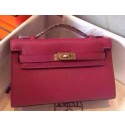 Hermes MINI Kelly 22cm Tote Bag Calfskin Leather K22 Peach PY1037OR71