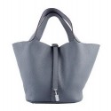 Hermes Picotin Lock PM Bags Clemence Leather H8615 Grey PY1412Yf79