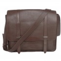 Hermes Steve 35CM Messenger Bag Clemence Leather Brown PY1968Rk60