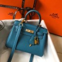 Hot Hermes Birkin Togo Leather 22590 blue PY404IA66