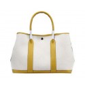 Imitation Hermes Garden Party 36cm Tote Bag Canvas Yellow PY1390Dl40