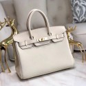 Imitation Top Hermes original Epsom Leather HB35O cream&gold Metal PY562sZ66