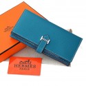 Knockoff Hermes Bearn Japonaise Bi-Fold Wallet Original Leather A208 Blue PY2188va68