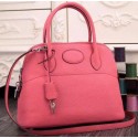 Knockoff Hermes Bolide 37CM Calfskin Leather Tote Bag B1004 Pink PY1067yN38