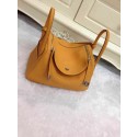 Luxury Hermes Lindy 30CM Original Leather Shoulder Bag HLD30 Wheat PY1250kp43