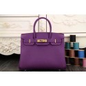 Replica Hermes Birkin 35CM 30CM Tote Bag Original Leather HB35O Purple PY1269ls37