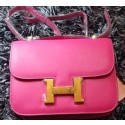 Replica Hermes Constance Bag Smooth Leather H9998S Rose PY1148Va47