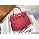 Replica Hermes Original Epsom Leather KEL2578 rose PY358HU34