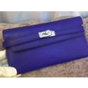 Replica Top Hermes Kelly Wallet Epsom Leather H009 Royal PY2097di41