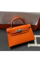 Best Quality Hermes Kelly Tote Bag Original epsom Leather KL20 Orange PY784Zm92