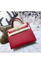 Best Replica Hermes original Kelly Epsom Leather KL32 red PY694zU69