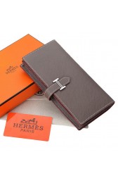 Cheap Hermes Bearn Japonaise Bi-Fold Wallet Original Leather A208 Khaki PY2192kN56