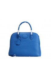 Cheap Hermes Bolide 31CM Calfskin Leather Tote Bag H509083 Blue PY1338Kn56