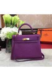 Cheap Hermes Kelly 32cm Shoulder Bag TOGO Leather KY32 Purple PY882fH38