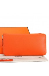 Cheap Hermes Zipper Wallet Original Saffiano Leather A309 Orange PY2246fH38