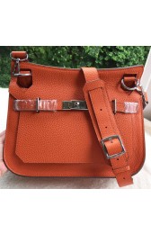 Copy 1:1 Hermes Jypsiere 31CM Shoulder Bag Calfskin Leather H0880 Orange PY959xD64