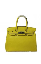 Copy Hermes Birkin 35CM 30CM Tote Bag Lizard Leather H35H30 Yellow PY1331UG71