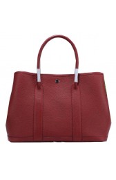 Copy Hermes Garden Party 36cm Tote Bag Grainy Leather Burgundy PY1385Kn92