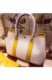 Copy Hermes Garden Party 36cm Tote Bags Canvas HGP1927 Yellow PY1000dK58