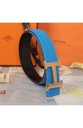 Copy Hermes Imported Belt HR1002C Blue PY3772Kn92