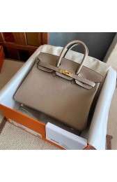 Copy Hermes original Togo Leather HB25O light gray PY160Pf97