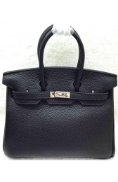 Designer Fake Hermes Birkin 25CM Tote Bag Original Leather H25T Black PY1176qx37