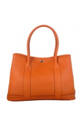 Fake Hermes Garden Party 36CM Bag Clemence Orange PY1987PW78