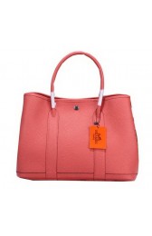 Fake Hermes Garden Party 36cm Tote Bag Grainy Leather Pink PY1363tp14