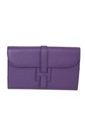 Fake Hermes Jige Clutch Bag Calfskin Leather HQ864 Purple PY1439GR32