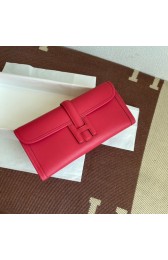 Fake Hermes Original jige swift Leather Clutch 37088 plum PY251qY98