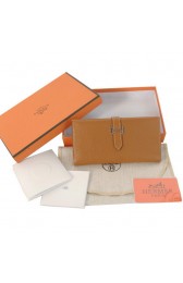 Hermes Bearn Japonaise Tri-Fold Wallet H308 Camel PY2319CD62