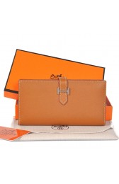 Hermes Bearn Wallet Original Smooth Leather Camel PY2287hl54