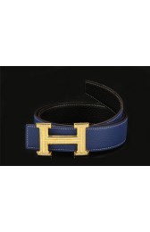 Hermes Belt HB5208 RoyalBlue Gold PY3784rH96