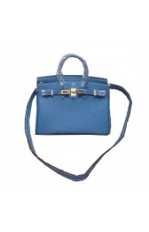 Hermes Birkin 25CM Tote Bag Original Leather H25 Blue PY1317xW68