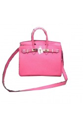 Hermes Birkin 25CM Tote Bag Original Leather H25 Pink PY1324OZ92