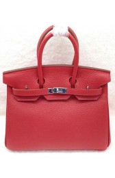 Hermes Birkin 25CM Tote Bag Original Leather H25T Red PY1175dP73