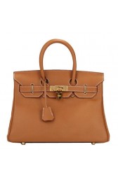 Hermes Birkin 30CM Tote Bag Camel Original Leather H30 Gold PY1694rf73