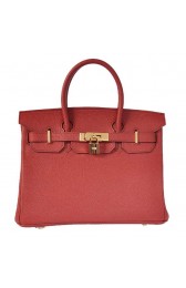 Hermes Birkin 30CM Tote Bags Bordeaux Smooth Leather Gold PY1937sf78