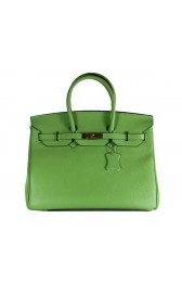 Hermes Birkin 35CM Tote Bag Green Clemence Leather H6089 Gold PY1887su78