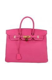 Hermes Birkin 35CM Tote Bag Peach Original Leather H35 Gold PY1675eP76