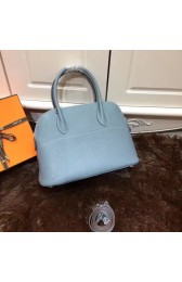 Hermes Bolide 31CM Calfskin Leather Tote Bag B3302 Light Blue PY918ff12