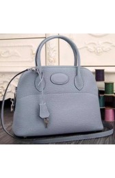 Hermes Bolide 37CM Calfskin Leather Tote Bag B1004 SkyBlue PY1070wh86