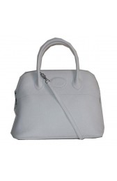 Hermes Bolide 37CM Calfskin Leather Tote Bags H509084 White PY1457ym68