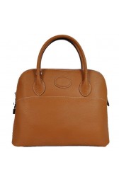 Hermes Bolide 37CM Tote Bags Clemence H1037 Camel PY1998ge92