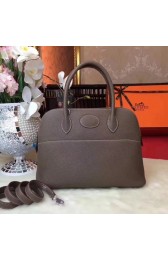 Hermes Bolide Original Leather Tote Bag B1007 Grey PY853CQ60