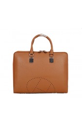 Hermes Briefcase Grainy Calf Leather H8253 Wheat PY1630lV14